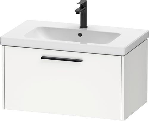 Duravit D-Code Waschtischunterbau, 1 Auszug, 784x460mm, mit Griff, DC46670BD180000, Farbe: weiß matt