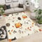 Generisch Cartoon Wasserkocher Badezimmerteppich Set 160x230cm Teppich Waschbar In Waschmaschine Waschbare Teppiche Kinderzimmer Kurzflor rutschfest Kinderteppich Jungen Wohnzimmer