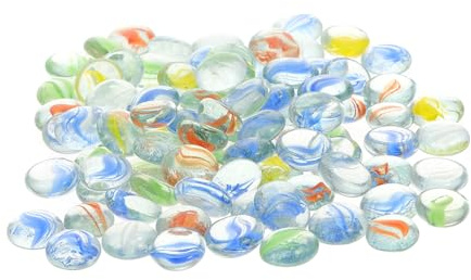 HOMOBABE 1ensemble Set De Pierres Décoratives Colorées Pour Aquarium Galets Verre Lumineux Pour Décoration De Réservoir Et Aménagement Paysager Aquatique