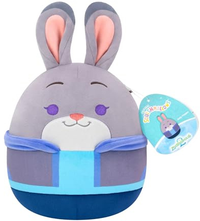 Squishmallows SQZT00013 - Original Disney „Zoomania 2“ Judy Hopps Plüsch 20 cm, offizielles Jazwares Plüsch, superweiches Kuscheltier