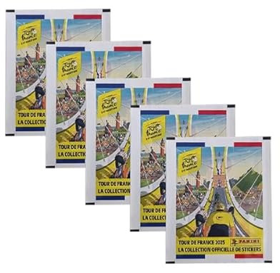 Panini Tour le France 2025 Sticker | 5x Stickertüten je 5x Sammelsticker