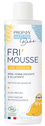 Gel Douche Bio Fri'mousse - Bébé, enfants, femmes enceintes - fabriqué en France - 200ml - Propos'Nature