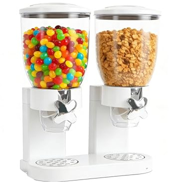 Bcuuozeeing Lot de 3 distributeurs de céréales de 2 l pour l'organisation du garde-manger de la cuisine, idéal pour les céréales, les aliments secs, les bonbons, le riz, les céréales, les grains de