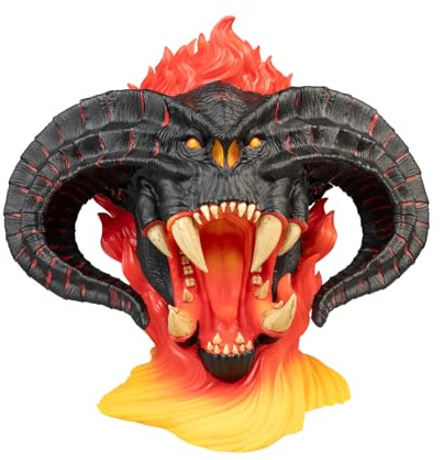 Grupo Erik Signore degli Anelli Lampada Balrog | Luce Notturna | Luce LED, Lampada da Scrivania, Lampada da Comodino, Cavo USB o Pile AAA, 26,3 x 23 x 19,4 cm, Lord of the Rings