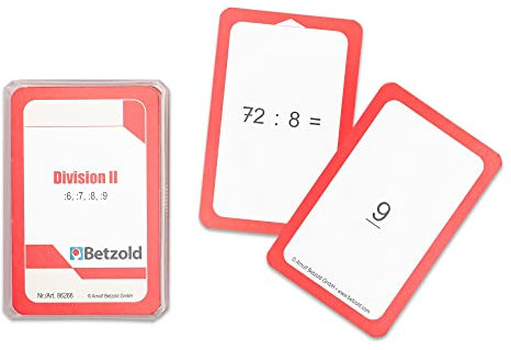 Betzold - Karten für den Magischen Zylinder Division - Lernkarten Mathematik