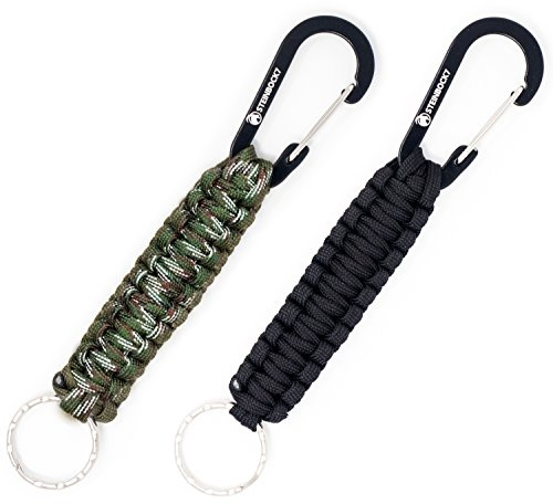 Steinbock7 Dolomiten Paracord Schlüsselanhänger 2er Set - Robust, Stylisch & Vielseitig, 18cm, 160kg Belastbar, ideal für Outdoor & Alltag