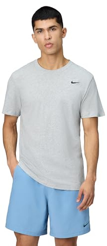 Nike Herren T-Shirt Dri-FIT Training, Dark Grey Heather/Black, M-T, AR6029-063