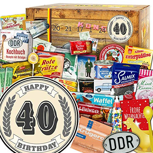 40 Geburtstag + Adventskalender Ostalgie + Ossi Adventskalender Ostalgischer DDR Adventskalender 2024 2025