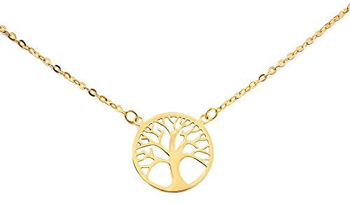 Pendentif Enfant Arbre de la vie Or Jaune 18 Carats - Coffret cadeau - Certificat de garantie - Mondepetit