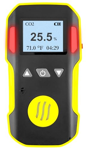 Rilevatore di Anidride Carbonica (CO2) Forensics | Certificato di Calibrazione EU & USA | Ricarica USB | 0–100% CO2 |
