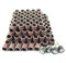 Merryland Tambour de Ponçage pour Dremel 184pcs, Bande de Ponçage 80# 13mm 180pcs avec Tambour Mandrin 4pcs, Manchon de Ponçage Outils Rotatifs Électriques DIY, RMTA184C1