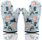 AYADA Ofenhandschuh Topfhandschuhe, Topflappen Handschuh Backhandschuhe Backofen Handschuhe Oven Gloves Oven Mitts Kochhandschuhe Backofenhandschuhe Hitzebestaendig Küchenhandschuhe 2 Pack (Katze)