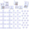 Mudder 40 Pieces LED, 4-Pin Strip Lights Connector T-Shape Solderless LED Adapter, L-Shape 10 mm Solderless Connector for 5050 RGB Strip Light (White)