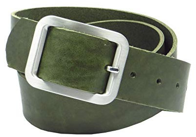 Chrissys-in Ledergürtel grün aus Rindleder 4 cm breit aus eigener Fertigung (90)