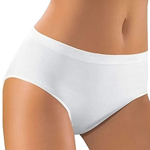 Liabel, 6 Paia di Slip Donna Modello Midi. Articolo T25 (6 Slip Bianco, 3/S)