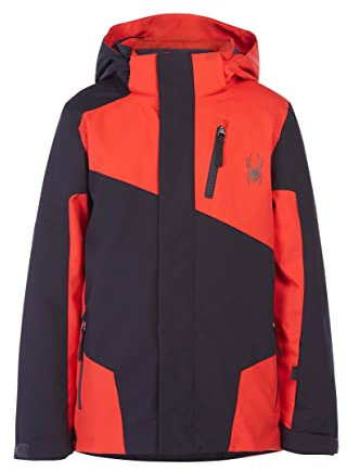 Spyder Jungen Turner Skijacke, Schwarz, 152 EU
