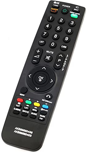 AKB69680438 - Telecomando di ricambio adatto per LG TV 42PQ3500-ZB 50PQ3500-ZB 26LD320-ZA 32LD320-ZA 19LD320-ZA 22LD320-ZA 32LG2100-ZA 32LG20000-ZA ZA 37LG; 2100-ZA 42LG2100-ZA 42LF2500-ZA