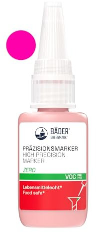 Der ORIGINAL Schraubensicherungslack HIGH PRECISION MARKER ZERO Rot 20ml von BÄDER LACKE. Hilfsmittel zum Sichern, Signieren, Plombieren, Versiegeln, sowie zum Manipulationsnachweis