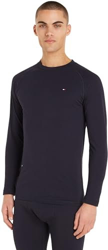 Tommy Hilfiger Men’s Long Sleeve Round Neck Top, Blue (Desert Sky), XXL