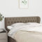 Tidyard Kopfteil mit Ohren Bettkopfteil Bett Kopfteil Kopfenden Betthaupt Kopfteil-Regal Bücherregal-Kopfteil für Bett Bettgestell Bettrahmen Schlafzimmer Taupe 147x23x78/88 cm Stoff