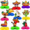 Qpout 10PCS Mexikanische Fiesta Waben-Mittelstücke Cinco de Mayo Tisch-Mittelstück für mexikanische Thema Karneval Baby-Dusche Taco Party Dekorationen Cinco de Mayo Tisch Party Dekorationen