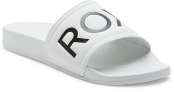 Roxy Damen Slippy Sandale, White/Black Basic, 39 EU