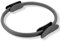 Pilates Ring Circle, Pilates Magic Circle, Pilates-Ring mit Rutschfesten Griffen, Durchmesser 38cm, Dicke 3,5cm, Zweifarbiger Yoga-Pilates-Widerstandsring, für Oberschenkeltraining zu Hause(Schwarz)