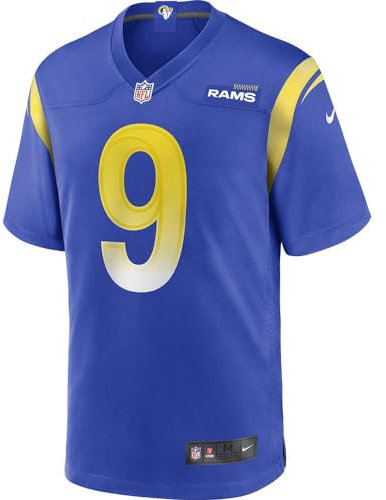 Nike Matthew Stafford Los Angeles Rams NFL Men's Blue Home On-Field Game Day Jersey (Medium), Blue, Medium