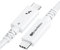 Cable Matters [Intel Certified] Braided 40Gbps Active Thunderbolt 4 Cable 2 m with 100W Charging and 8K Video in White- Fully Compatible with USB C/USB-C, USB 4 / USB4, and Thunderbolt 3