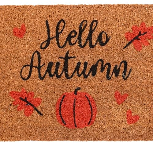 Something Different Wholesale Seasonal Coir Doormat - Hello Autumn UK | Indoor Leaf & Pumpkin-Themed Welcome Mat