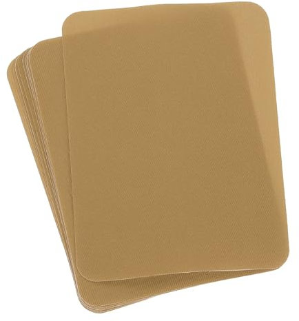 QUARKZMAN Aufbügelflicken für Kleidung Stoffreparaturflicken zum Aufbügeln 125mm x 95mm für Kleidung, Hosen, Taschen, Reparatur von Löchern und Dekoration, Packung mit 10 (Khaki)