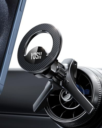 YOSH Handyhalterung Auto für MagSafe Autohalterung Runde Lüftung, Magnetische Handy KFZ-Halterung kompatibel mit Mercedes-Benz A/B/C/V-Klasse/GLC, Mercedes Zubehör für iPhone Andriod