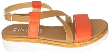 Cinzia Soft Sandali Comodi Con Cinturino Iaf22849-B, ARANCIO, 39