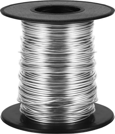 1 Rollo Alambre para Fabricación de Joyas 0,8mm x 25m Alambre de Acero Inoxidable Alambre para Manualidades Alambre de Joyería Embalaje Bobina de Alambre para Fabricación de Joyas Artesanales