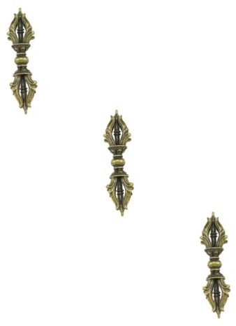 Alipis 3 Stück Halskette Stößel Anhänger Schmuck Halsketten Vintage Halskette Feng Shui Anhänger Bronze Anhänger Charms Tibetische Halskette Anhänger Tibetische Charms Armband Für Charms