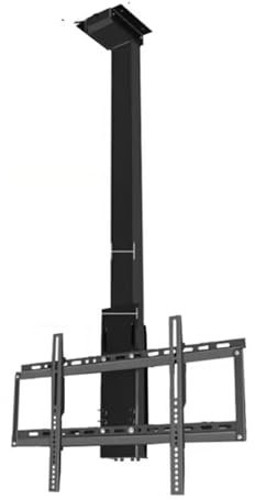 GUODDM Support TV Motorisé Au Plafond, avec Télécommande Support TV Motorisé, Rotation Manuelle À 360° Élévateur TV Électrique Télescopique, Convient Au Support TV Motorisé De 32 À 75 Pouces