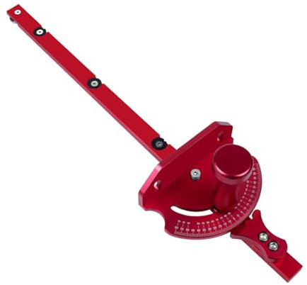 Troncatrice per circolare da tavolo, arresto di precisione per lavorazione precisa del legno, di recinzione ergonomico, guida angolare per tagli di legno, fermo stabile per seghe da