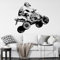 ELOIR Quad Bike Off Road Motocross Aufkleber Schlafzimmer Sport Wandkunst Motorrad Junge Zimmer Dekor