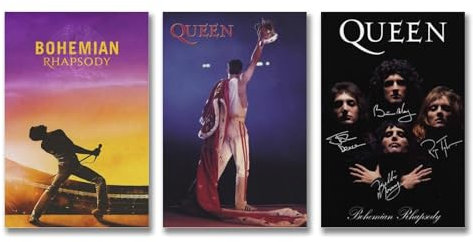 Zedeuo Poster, Rockband, Vintage, Retro, signiert, Leinwand, Raumdekoration, ästhetischer Druck, Dekoration, Poster, 20 x 30 cm, 3 Stück, Stil 5, 3 Stück