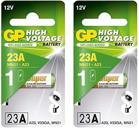 GP BATERIE 23A/A23/MN21 Alkaline 12V (Paquete de 2)