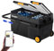 BougeRV CRD2 40L Frigorifero Portatile a Doppia Porta e Doppia Zona con Ruote Freezer Frigo Compressore 12/24V 220V per Auto Campeggio Barca Camion Controllo APP -20 °C (Maniglia in Alluminio)