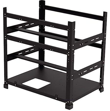 KICHOUSE 1satz Steel Graphics Cards Rack Für Gpus Offenes Design Installieren Duale Stromversorgung Unterstützt Für Mining Und Gaming