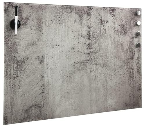 Magnettafel Glas 80x60 cm für Büro & Homeoffice | Wandmontage, whiteboard & Pinboard | Stilvolle Ausstellungstafel für Organisation & Kreativität