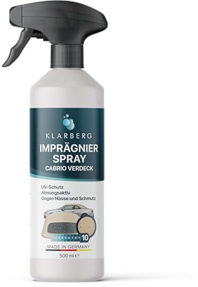 KLARBERG 2 L Cabrio Verdeck Imprägnierspray Wasser- und Schmutzabweisend