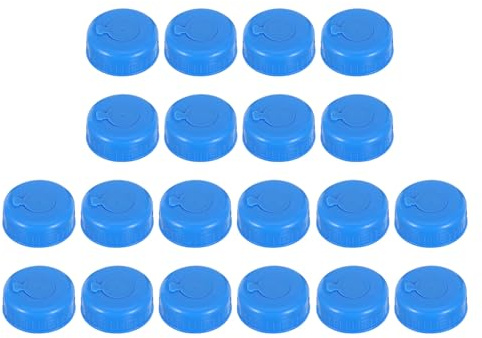 Veemoon 20 Pièces couvercles de pichet d'eau bouchons de cruche d'eau couvercles de bouteilles d'eau Bouchon à vis pour bouteille d'eau Blue