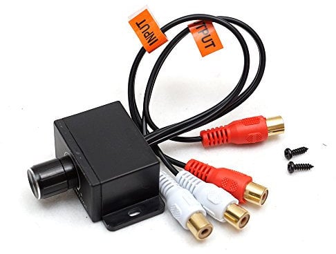 Amplifier RCA Adapter Universal Auto Volume Control Knob Stufe Lautstärkeregler Verstärker Bass
