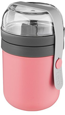 Berghoff 3950122 - Recipiente dual, color rosa/gris