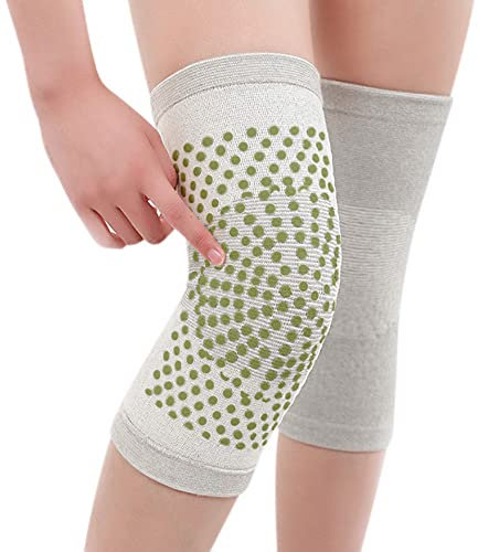 ITODA Kniewärmer Unisex Knieschoner Winddicht Knieschützer Anti Rutsch Kniebandage Warm Knieorthese Gepolstert Elastisch Knieunterstützung Knie Ellenbogenwärmer Sport Knieprotektor für Tanzen Yoga