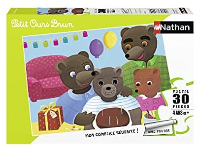 Puzzle 30 pièces Nathan L'anniversaire de Petit Ours Brun