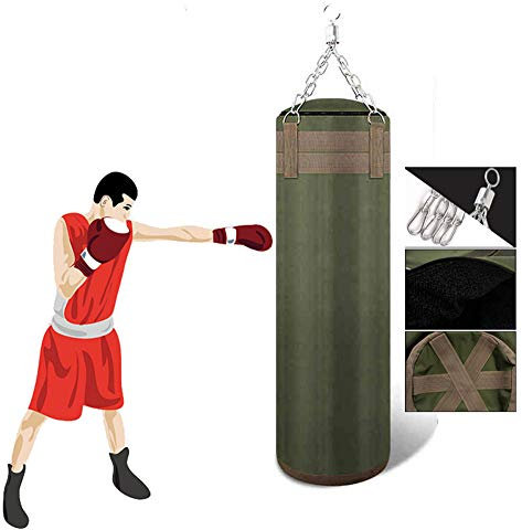 AIZYR Leeren Boxsack, MMA Fight Karate Fitness Workout Sandsäcke Hängend Schwerlast Boxsack Mit Ketten Für Das Boxtraining,80cm/71inch